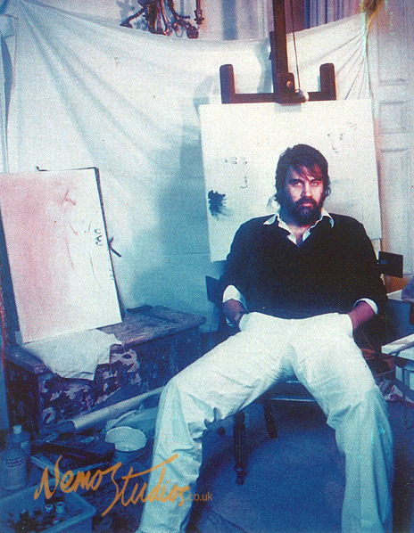 Vangelis and his painting, 1982