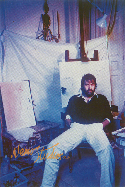 Vangelis and his painting, 1982