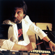Vangelis at his legendary sound laboratory